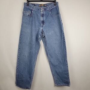 VTG Levis Silvertab Jeans Mens 34x34 Blue Baggy Fit Skater Y2K Denim Streetwear